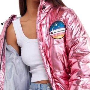 Champion Women's Pink Metallic Jacket